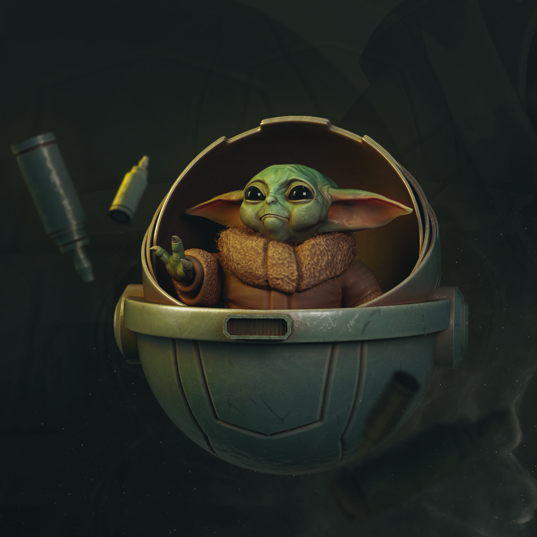 Baby Yoda 3D